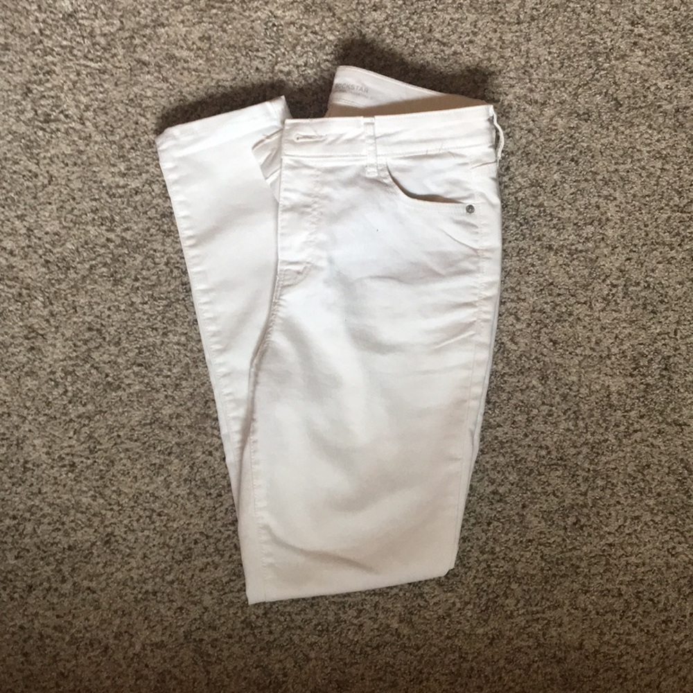 Old Navy Rockstar White Jeans size 10
